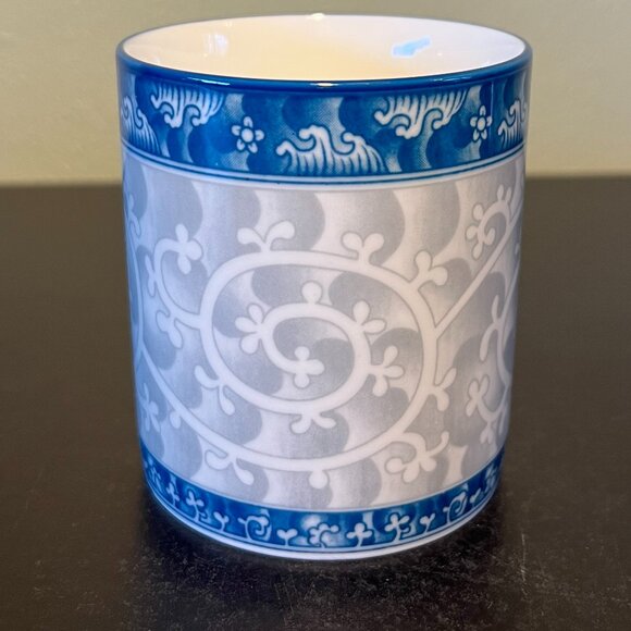 SEOKCHON LOKO Sweet Porcelain Cup / Mug ~ Blue & Gray. Water Aesthetic ~ Korea - Picture 3 of 11